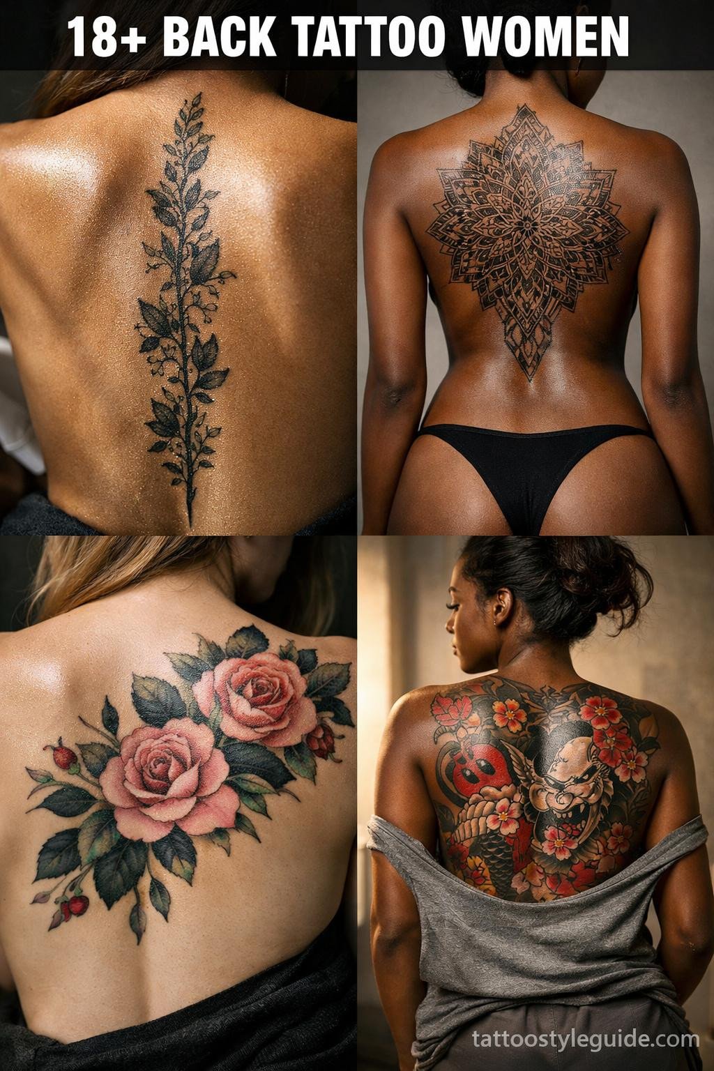 18+ Back Tattoo Women That Earn the Spine Sessions