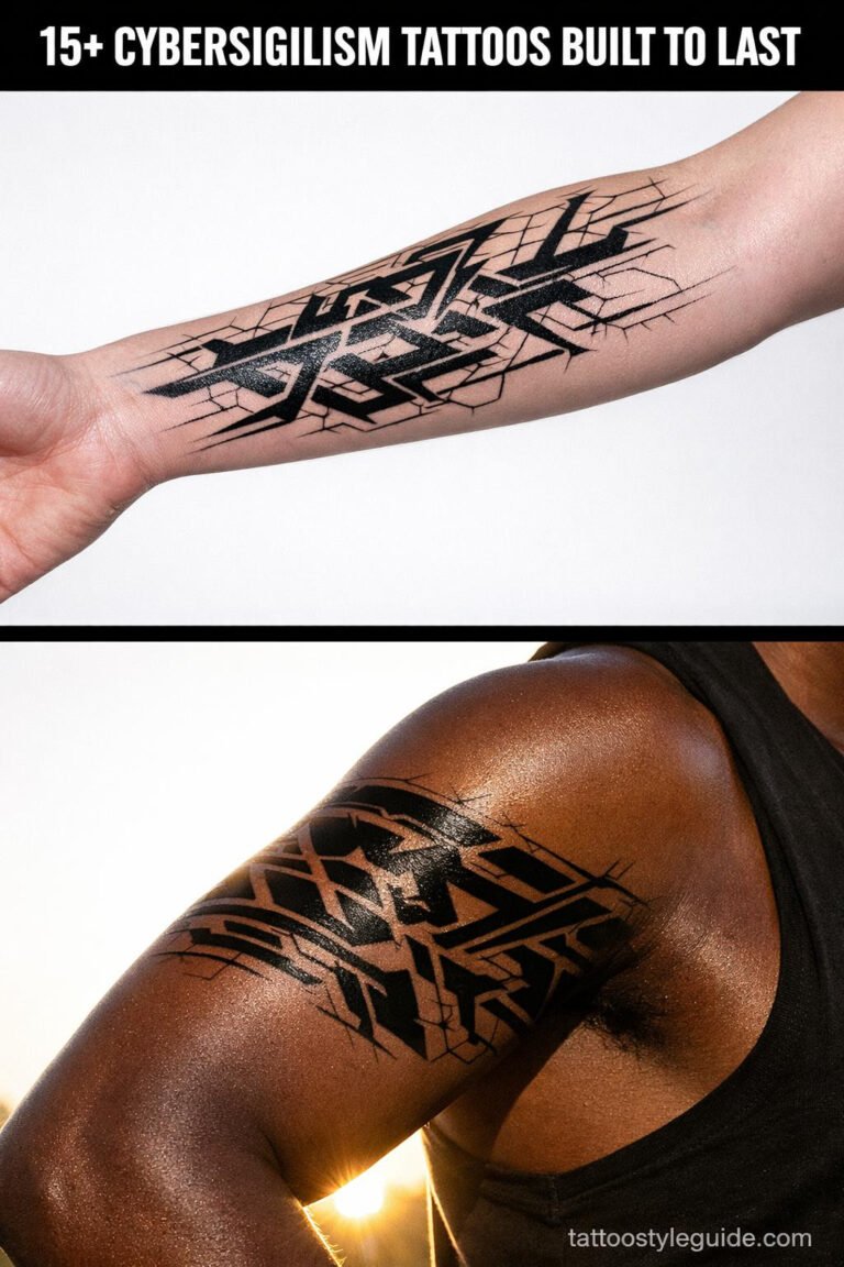 15+ Cybersigilism Tattoo Designs That Outlive the Trend