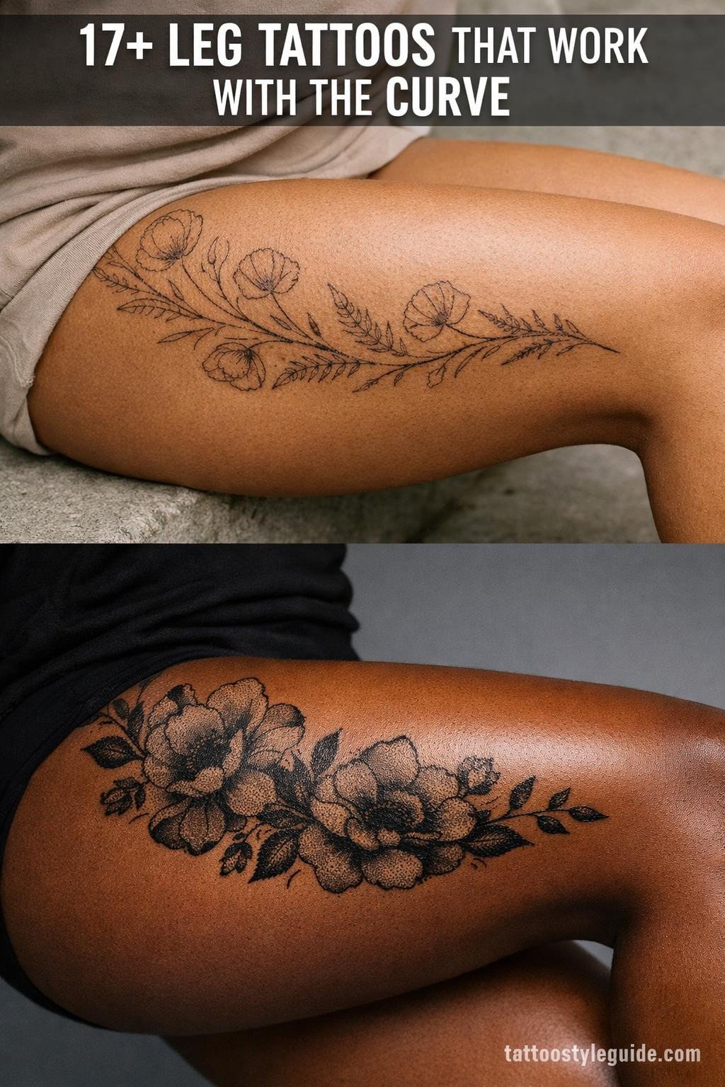 17+ Leg Tattoos for Women Who Work With the Curve