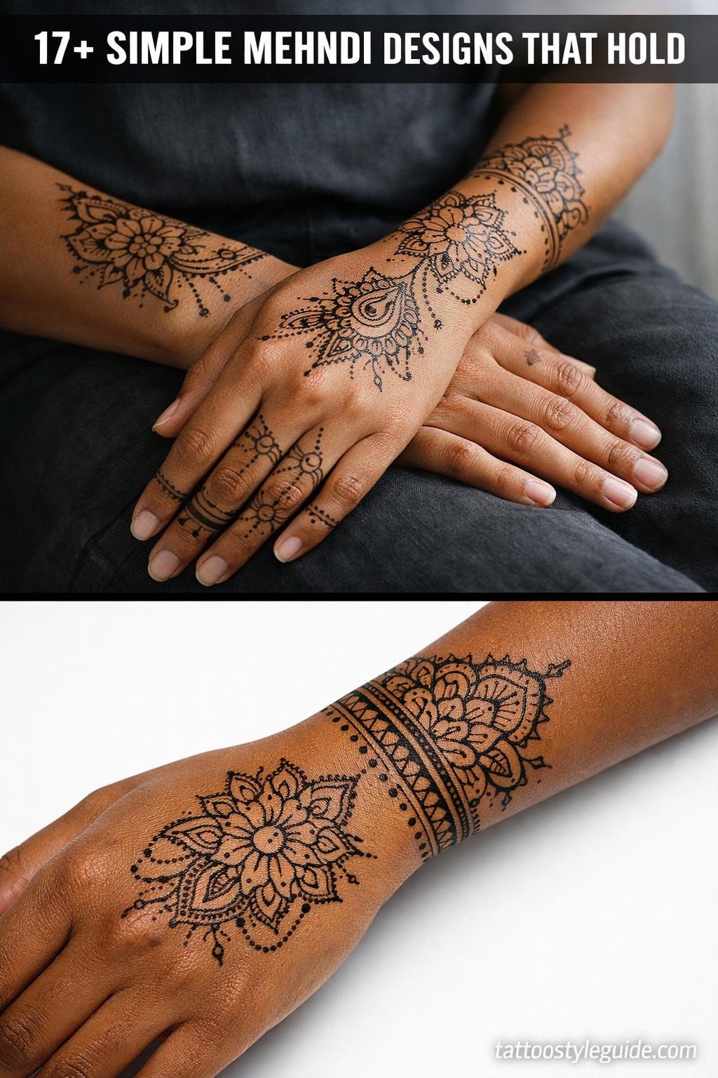 17+ Latest Simple Mehndi Designs That Transcend Trends
