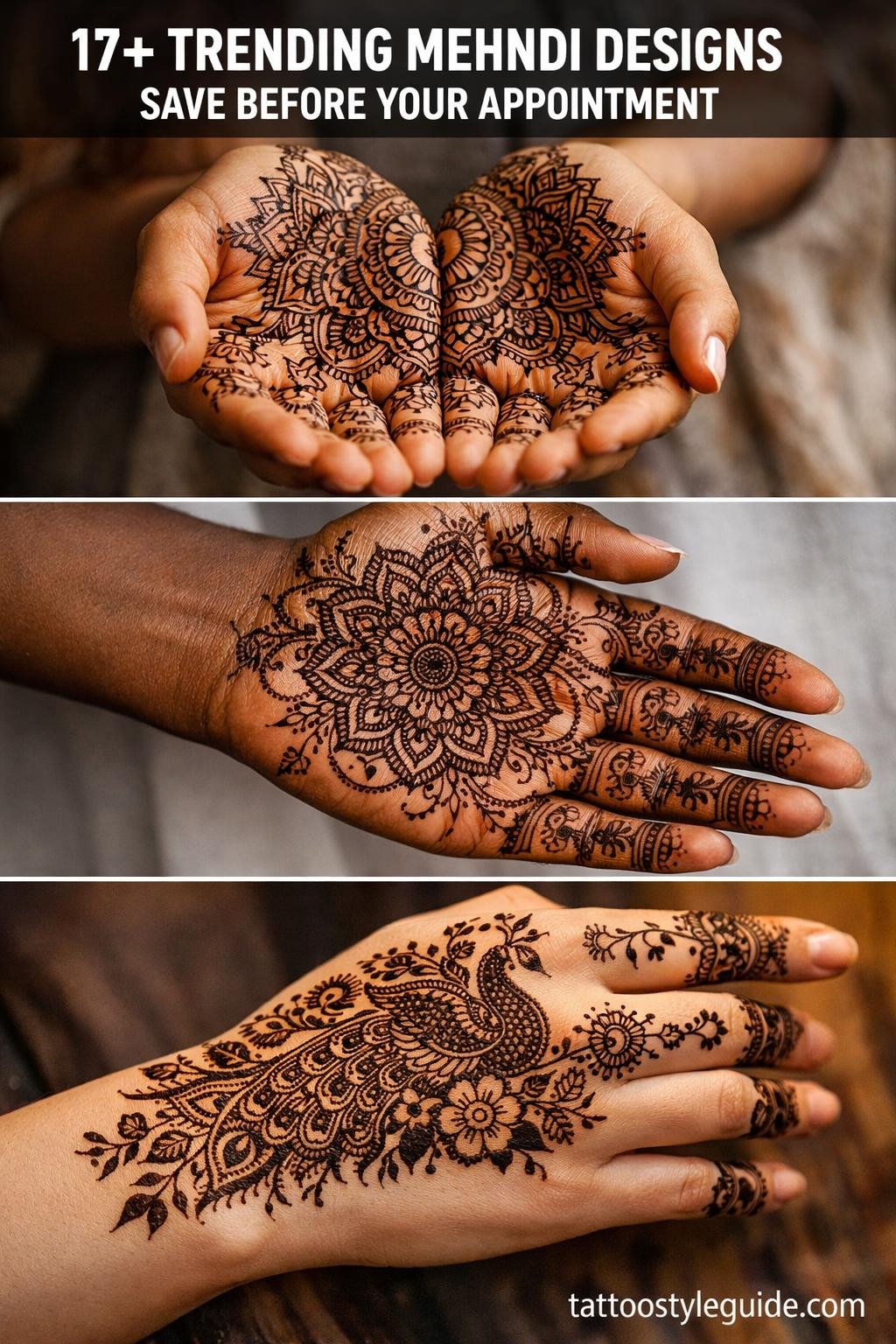 17+ Trending Mehndi Designs to Save Before Your Appointment