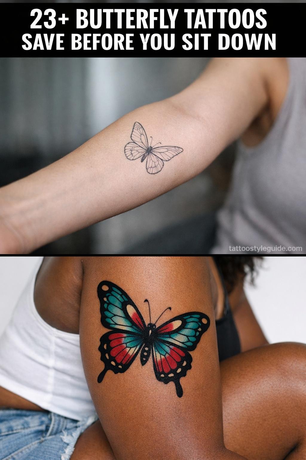 23+ Butterfly Tattoo Designs to Save Before You Sit Down