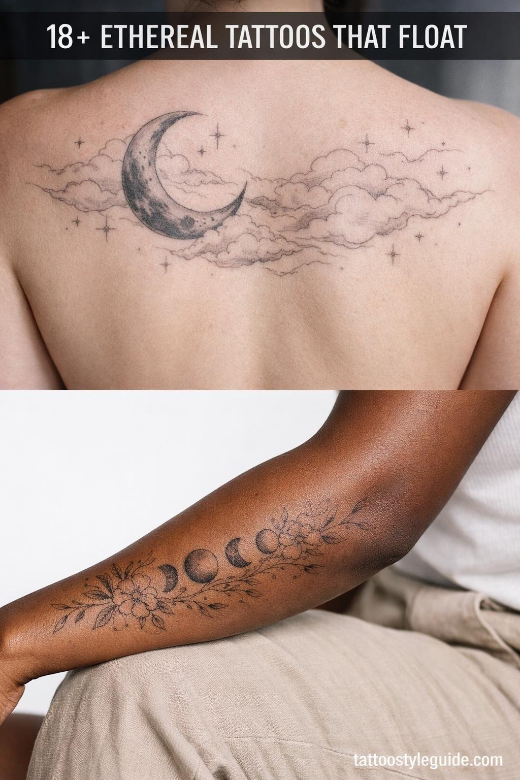 18+ Ethereal Tattoos That Float Between Worlds