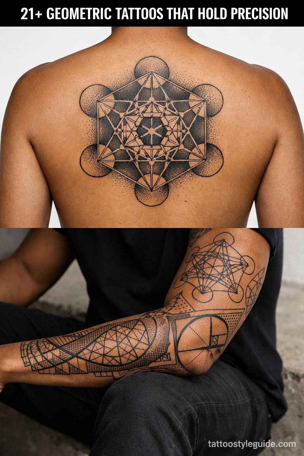 21+ Geometric Tattoos That Hold Precision on Real Skin