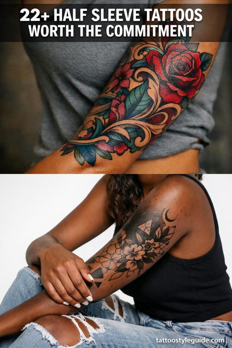 22+ Half Sleeve Tattoos for Women Worth the Commitment