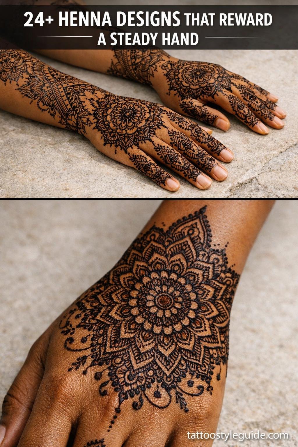 24+ Henna Designs That Reward a Steady Hand