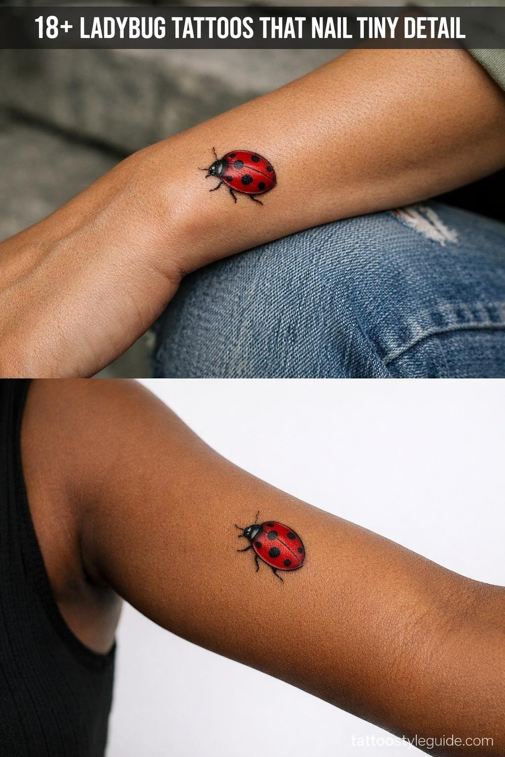 18+ Ladybug Tattoos That Nail Tiny Detail on Real Skin