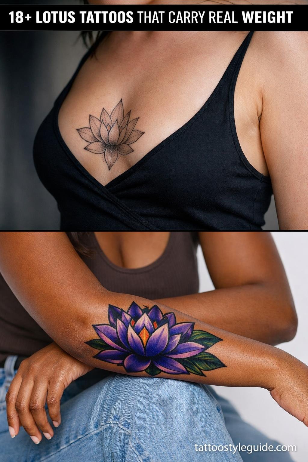 18+ Lotus Flower Tattoos That Carry Real Symbolic Weight