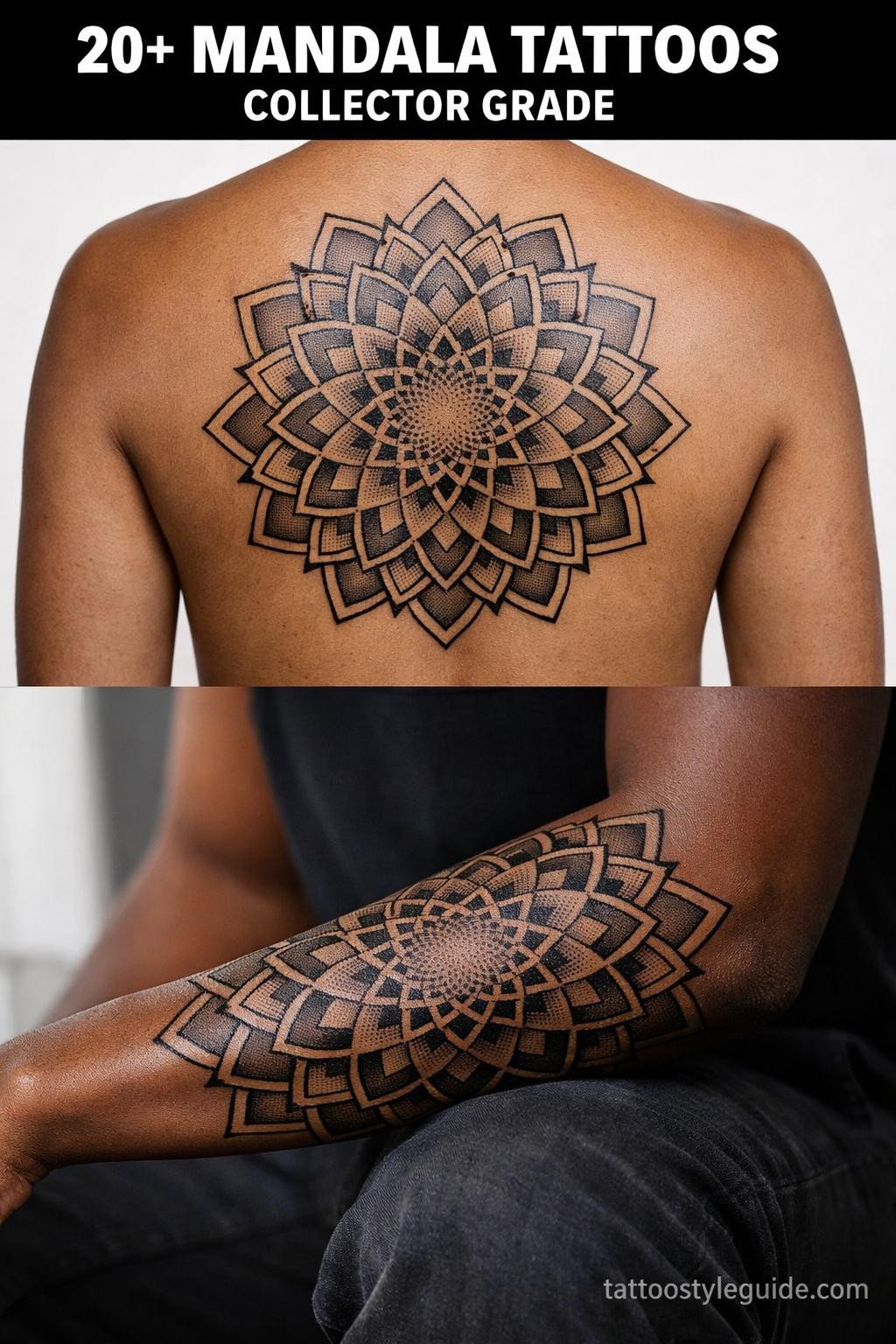 20+ Mandala Tattoo Designs That Reward a Steady Hand