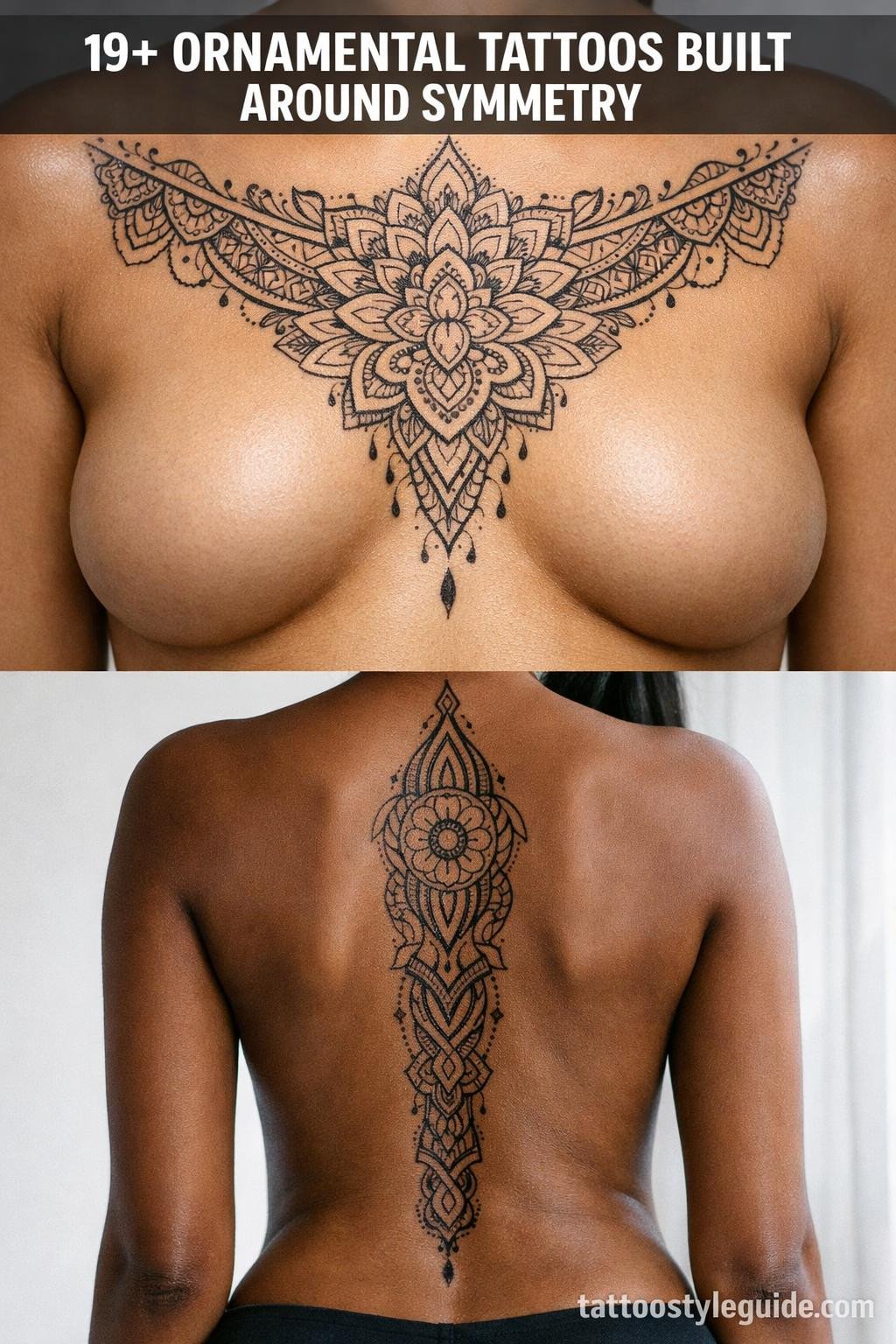 19+ Ornamental Tattoos Built Around Symmetry and Structure