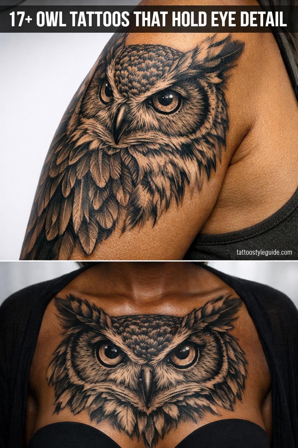 17+ Owl Tattoos That Capture the Detail in the Eyes