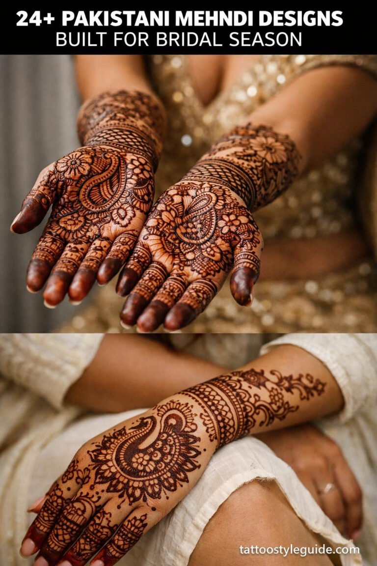 24+ Pakistani Mehndi Designs Built for Bridal Season