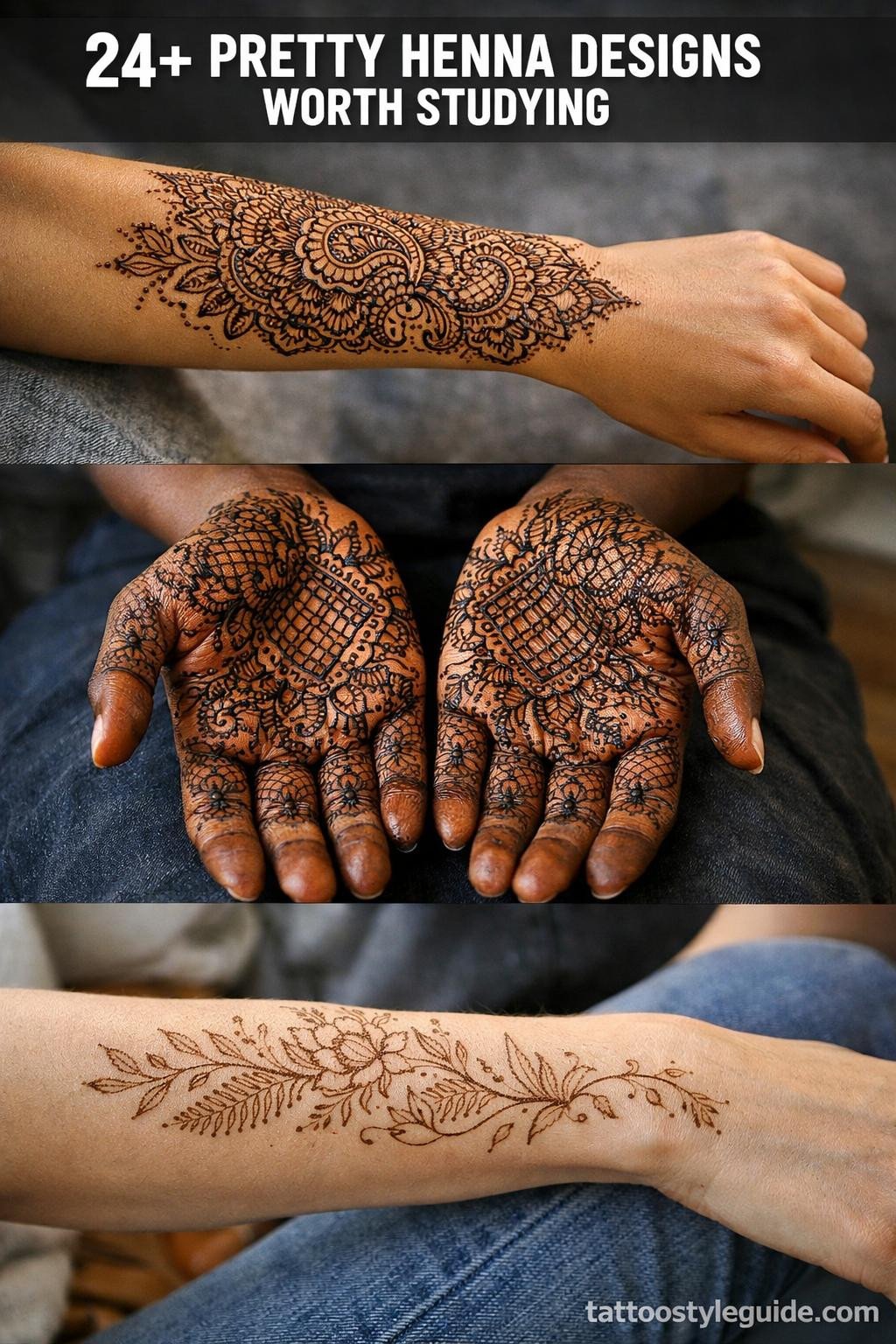 24+ Pretty Henna Designs to Study Before You Start