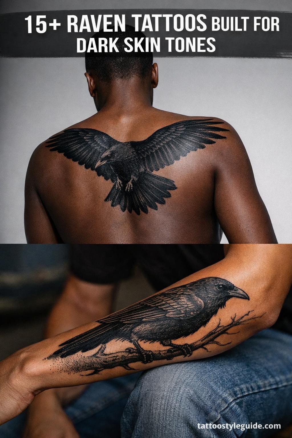 15+ Raven Tattoos for Women Who Wear Dark With Intent