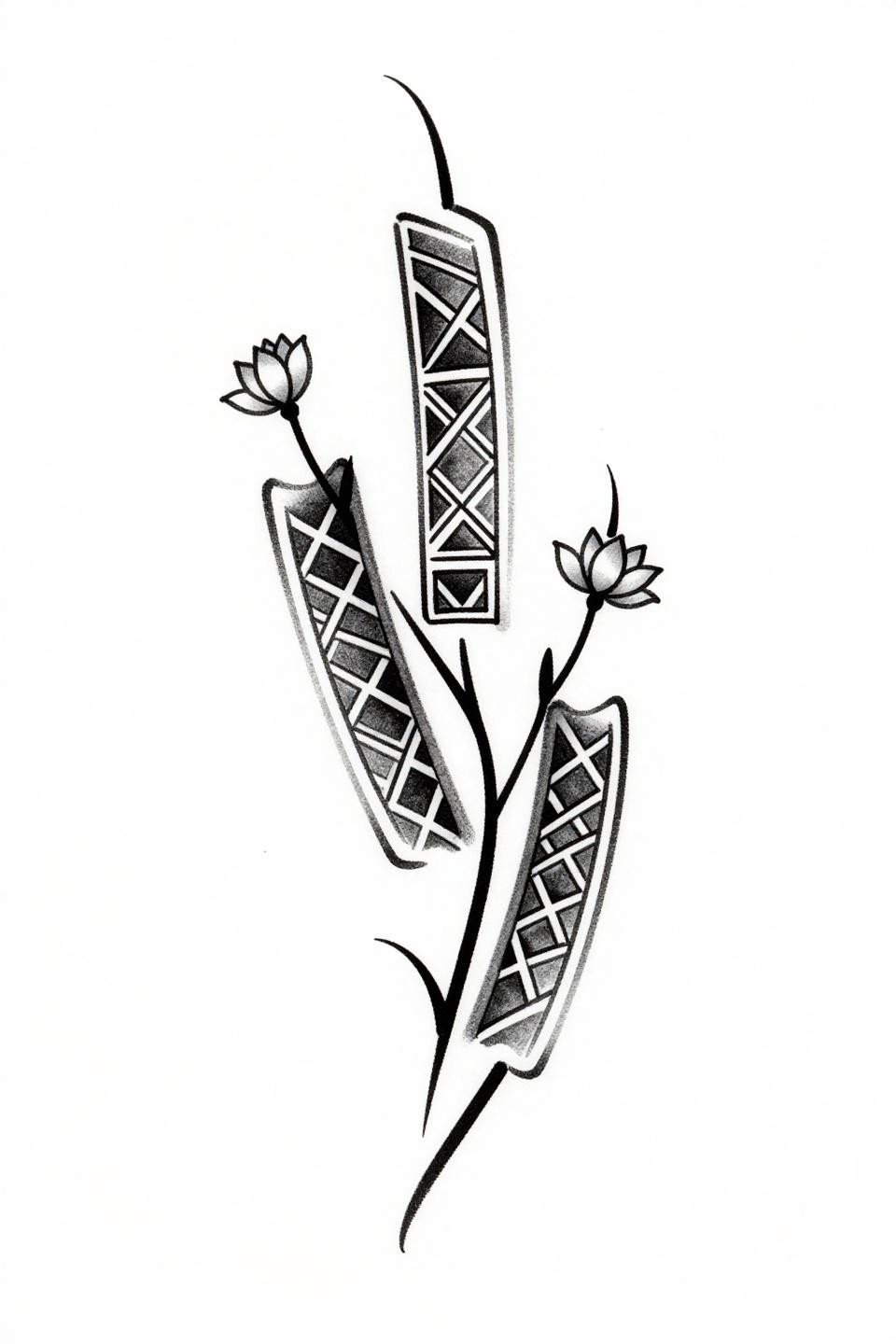 simple mehndi designs front hand easy, chicano grey wash style, asymmetric lotus vine flash with stipple dot gradient and geometric square lattice fills