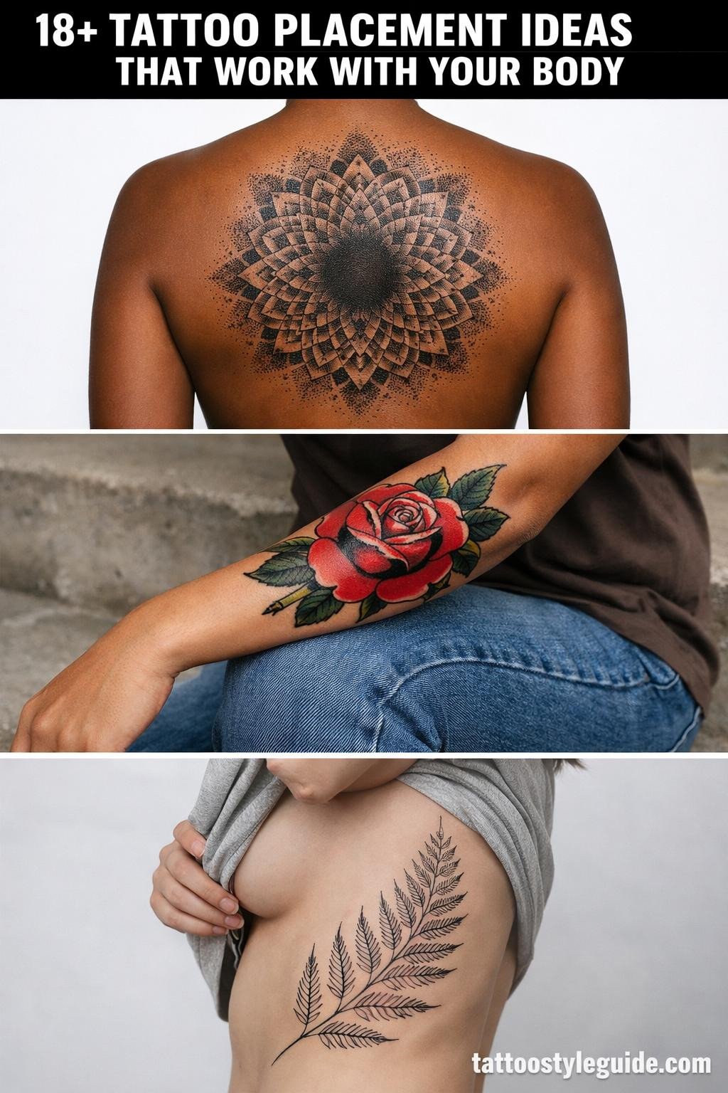 18+ Tattoo Placement Ideas That Work With Your Body