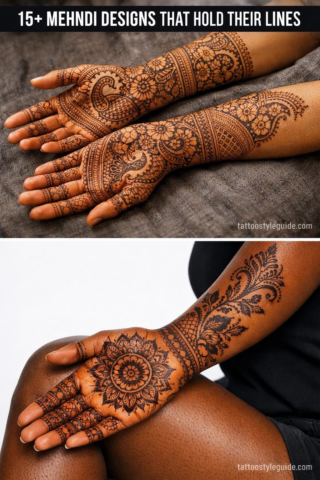 15+ Trendy Mehndi Designs That Balance Old Roots New Lines