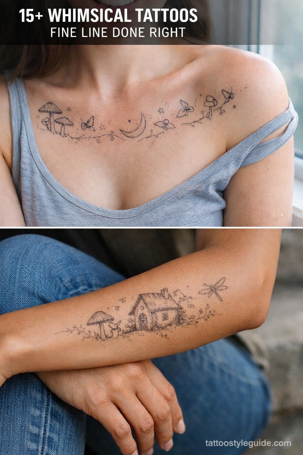 15+ Whimsical Tattoos for the Girl Who Lives in a Fairytale