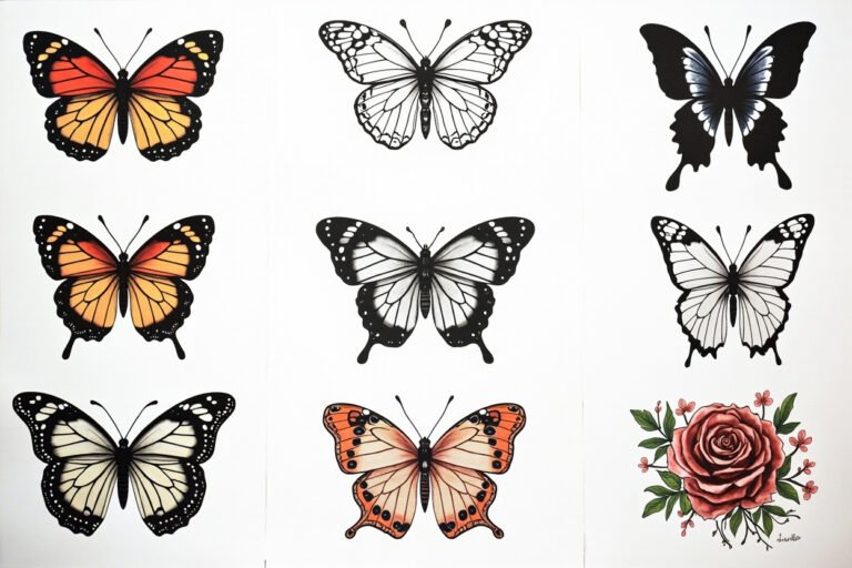 Butterfly Tattoo Ideas: Styles, Placement and Flower Designs