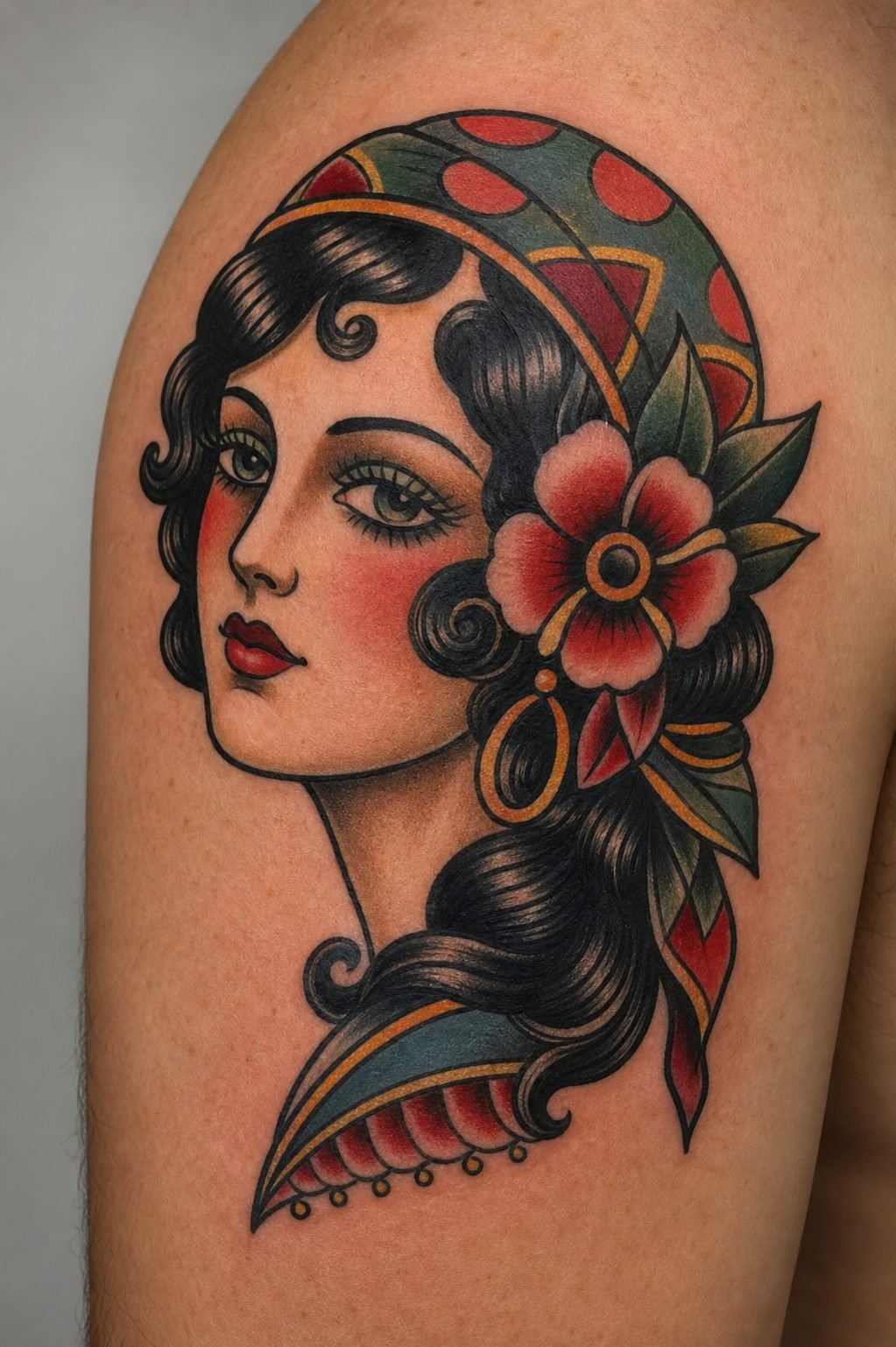 American Traditional Lady Head Tattoos: Complete Style Guide