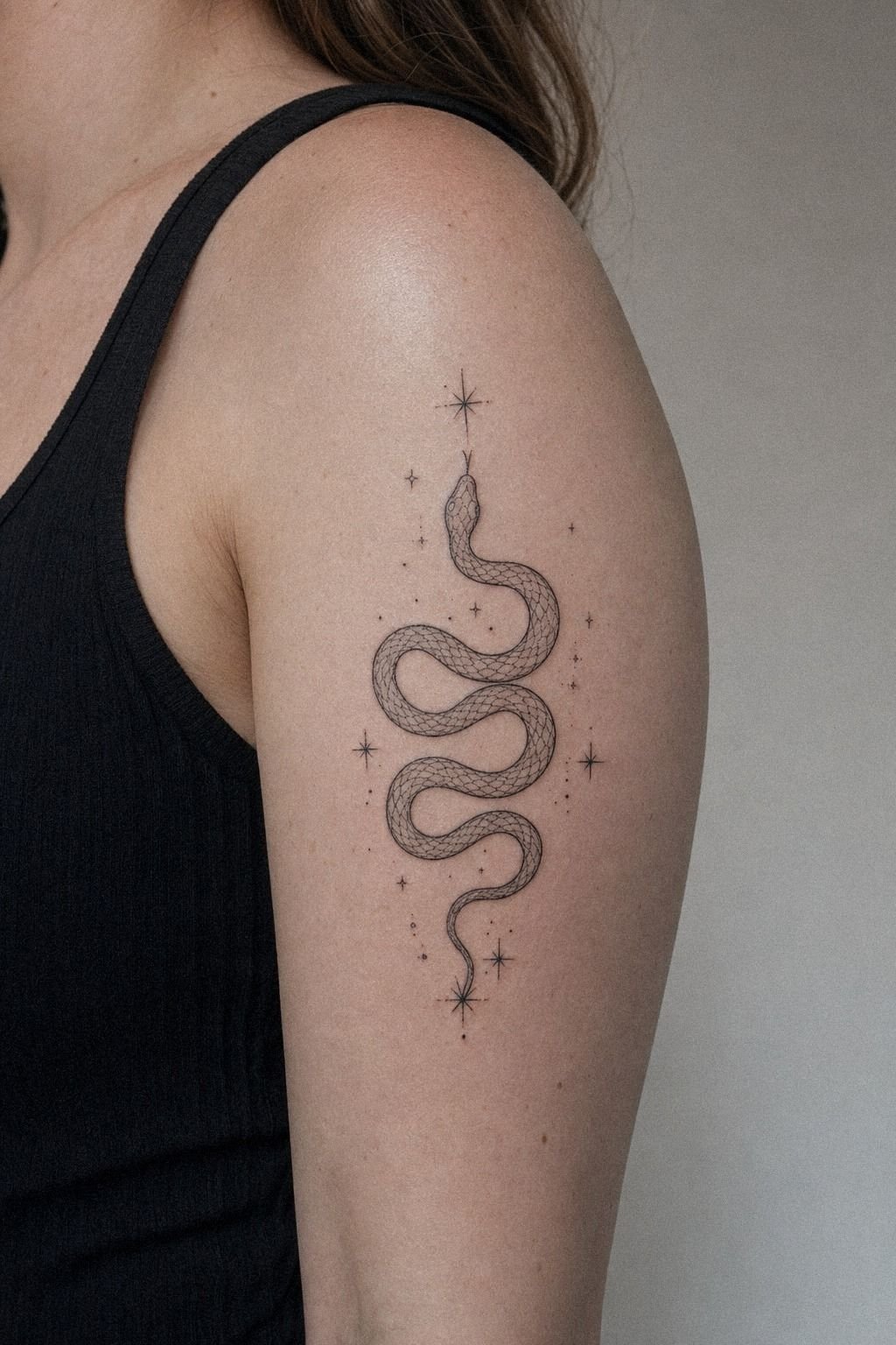 Add A Snake And Star Tattoo