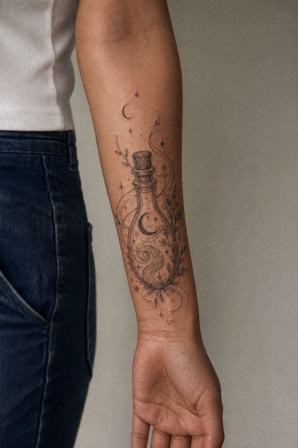 Pick A Magical Potion Bottle Tattoo