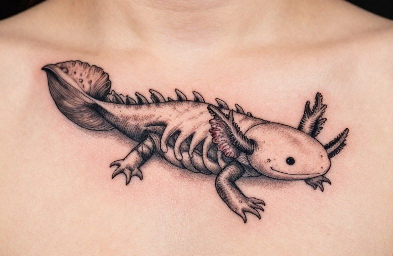 Axolotl Tattoo Meaning: Regeneration, Resilience Rarity