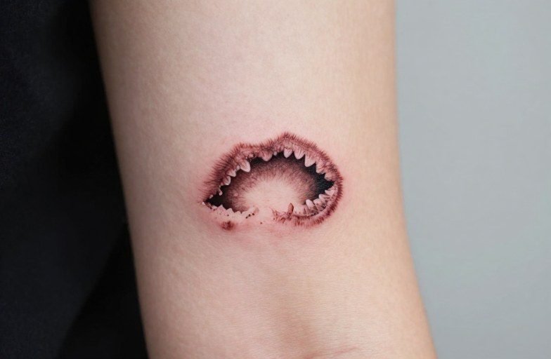 Bite Mark Tattoo Meaning: Pain, Passion, and Possession