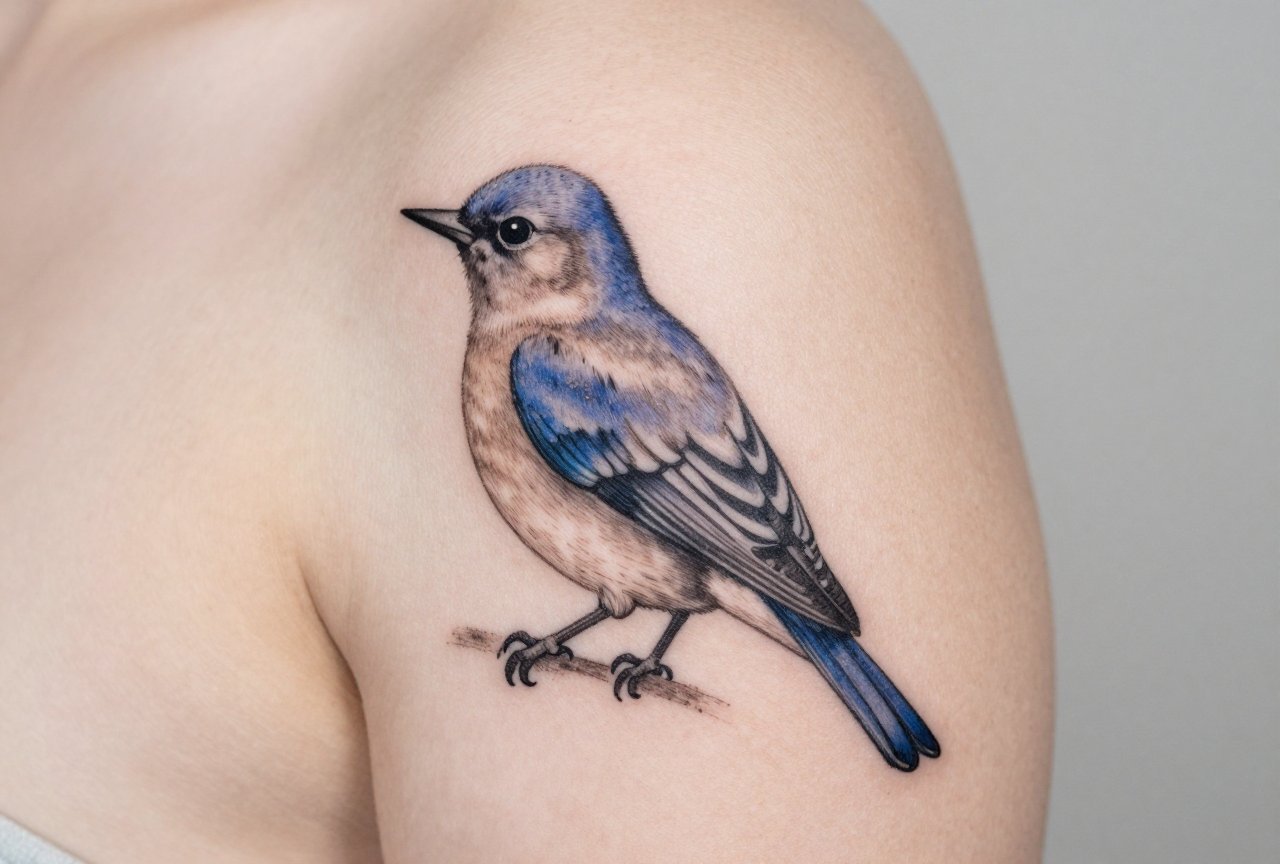 Bluebird Tattoo Meaning: Hope, Happiness & Home