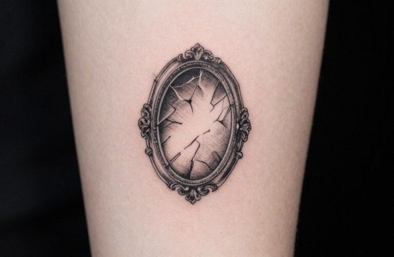 Broken Mirror Tattoo Meaning: Symbolism, Styles & Placement