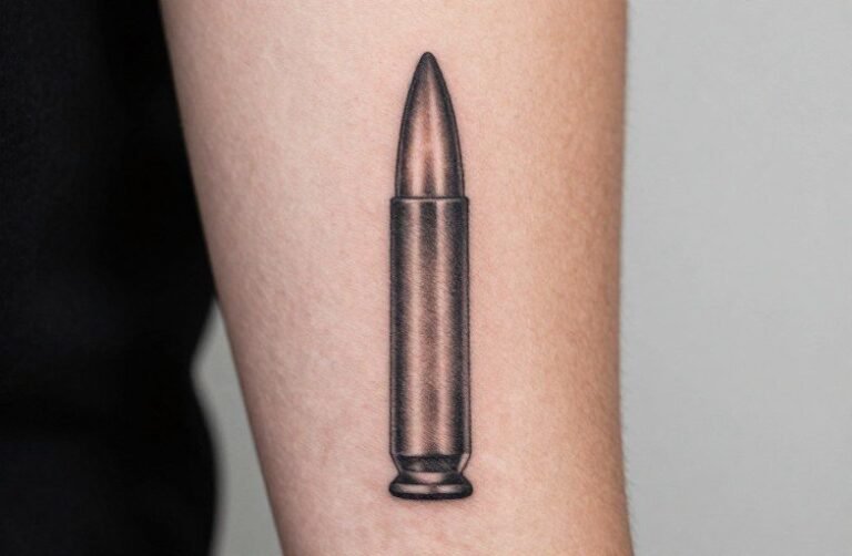 Bullet Tattoo Meaning: Power, Speed & Mortality