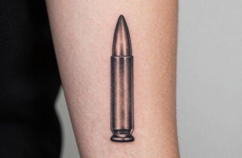 Bullet Tattoo Meaning: Power, Speed & Mortality