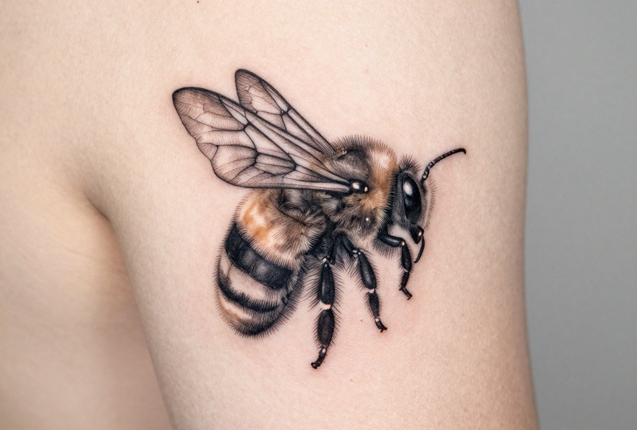 Bumblebee Tattoo Meaning: Community, Resilience & Joy