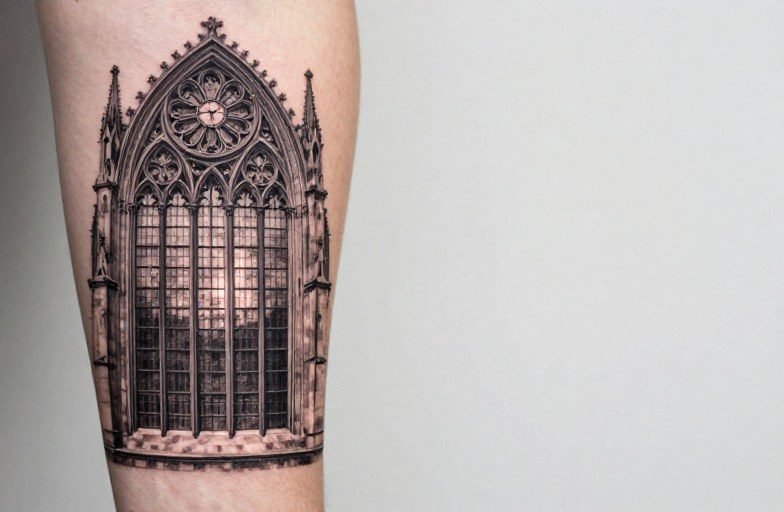 Cathedral Window Tattoo Meaning: Light, Structure, and Stillness
