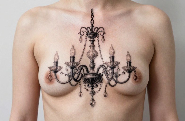 Chandelier Under Breast Tattoo Meaning: Light, Shadow & Intimacy
