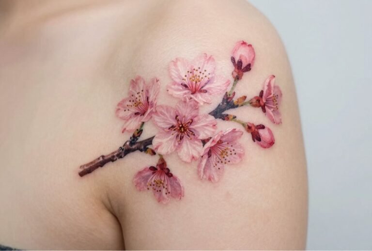 Cherry Blossom Realistic Tattoos: Style Guide