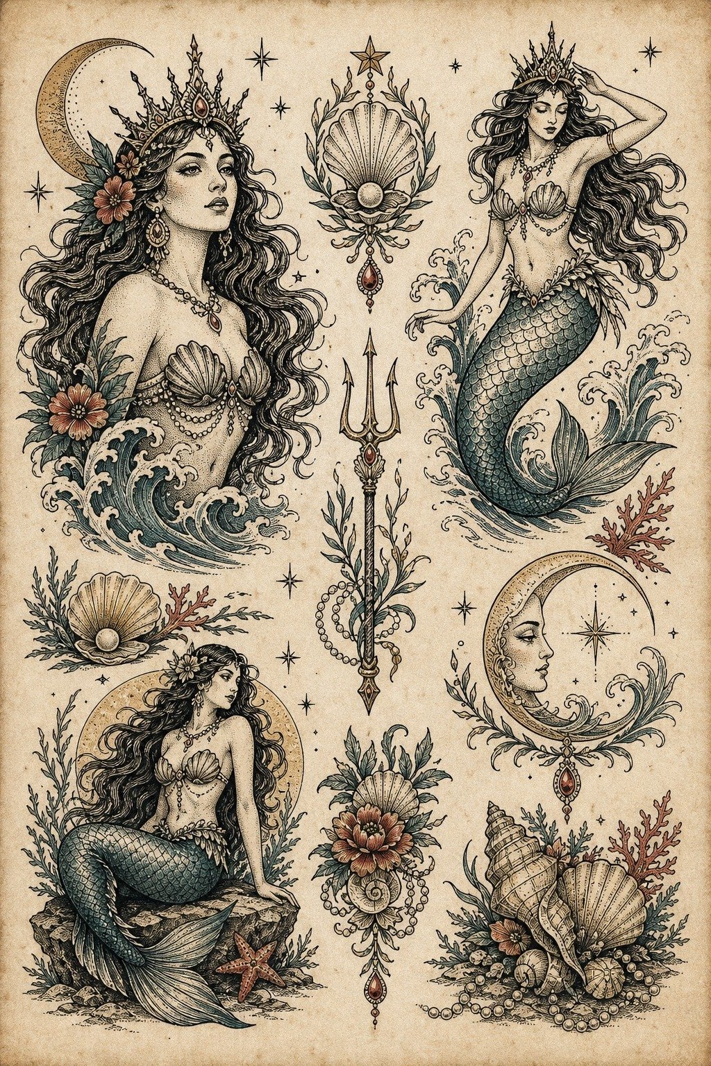 Plan A Siren Goddess Mermaid Tattoo
