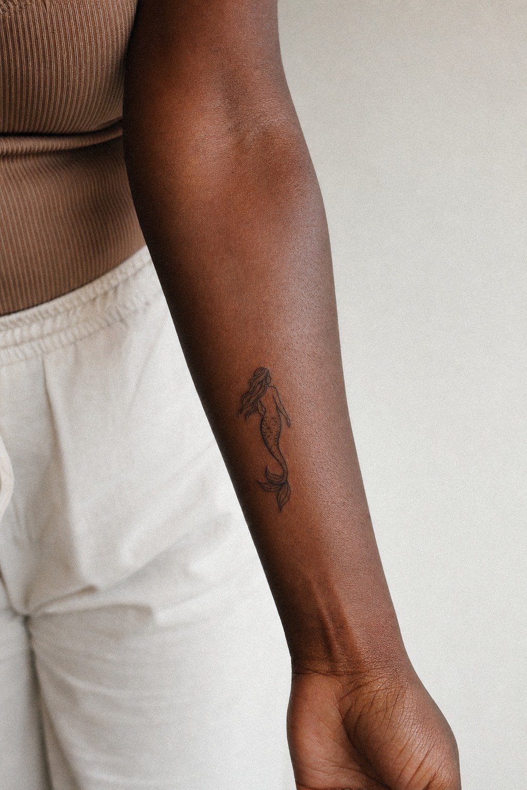 Keep A Tiny Mermaid Tattoo Simple