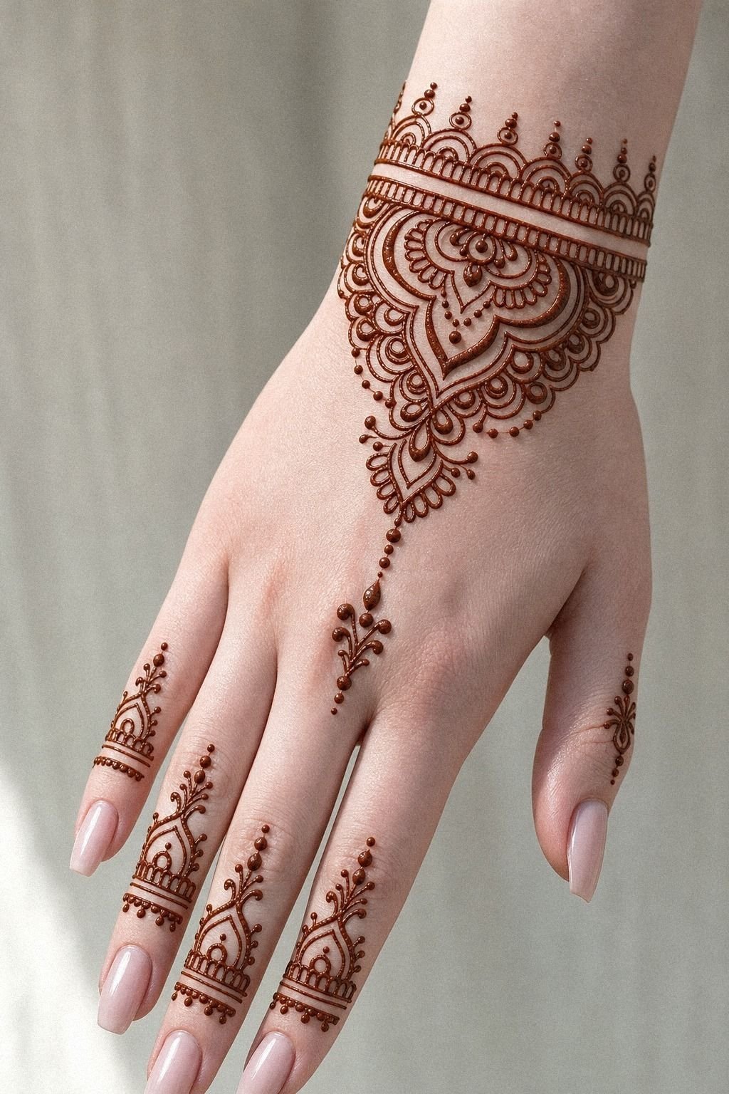 Modern Henna Bracelet Style Wrist Wrap