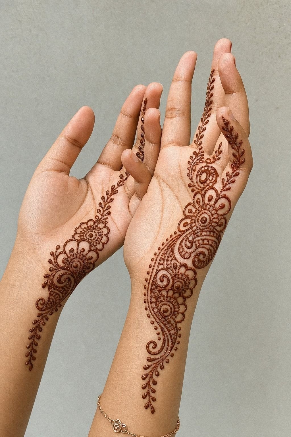 Bold Dots Against Bare Skin on the Side Hand