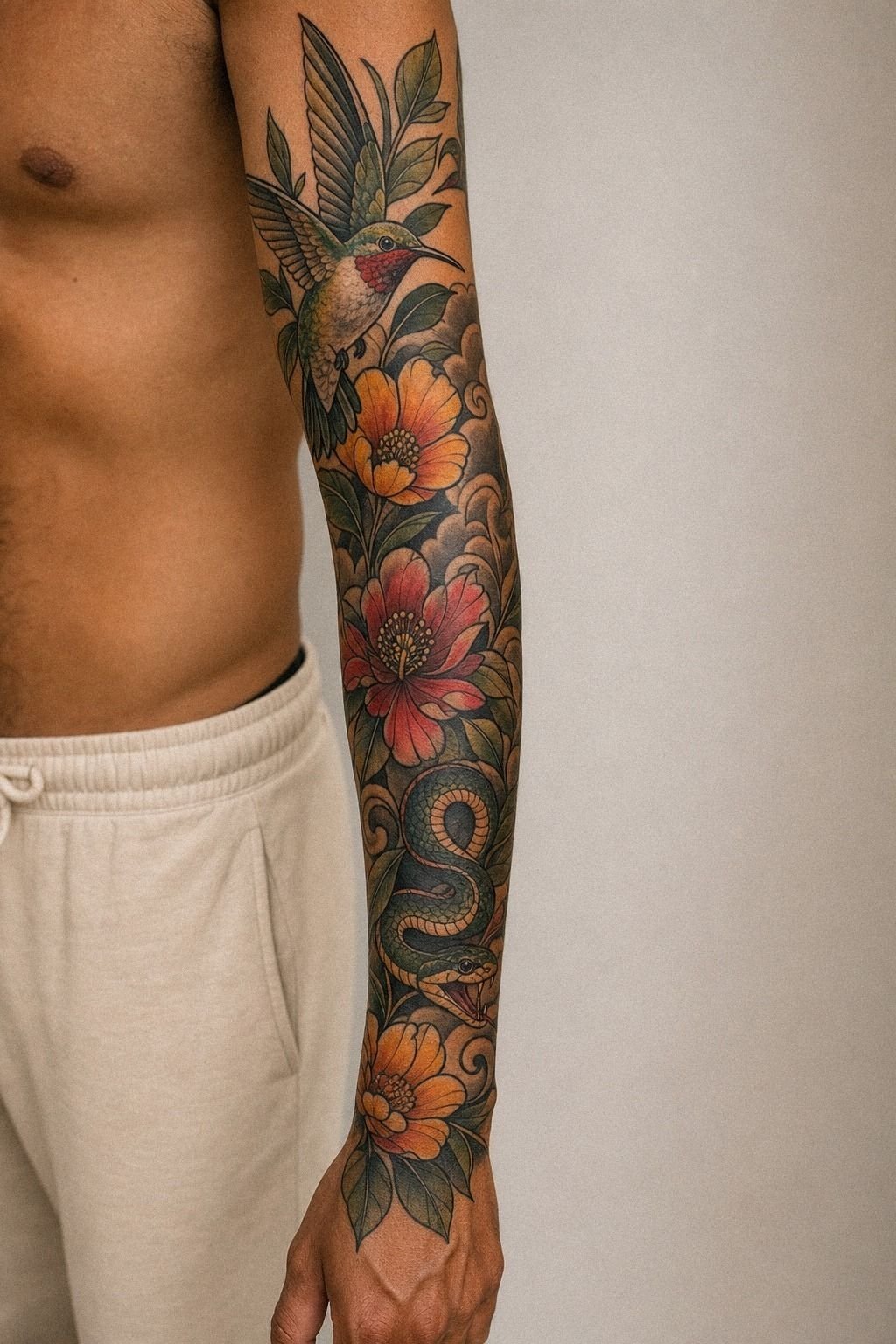 Healed Neo Traditional Sleeve, Not Fresh Hype