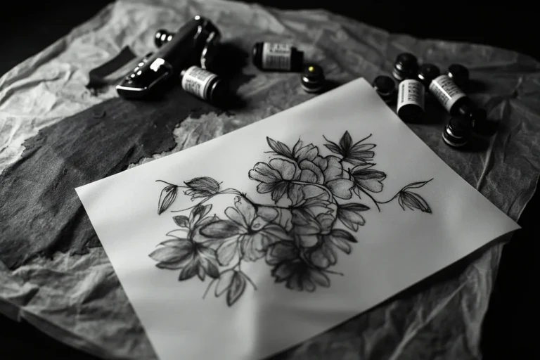 Cover up tattoo design planning