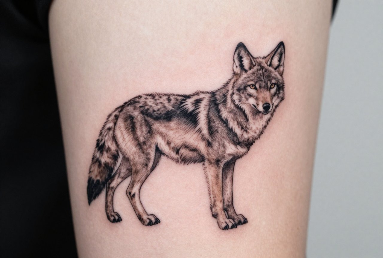 Coyote Tattoo Meaning: Trickster, Survivor, Wild Spirit