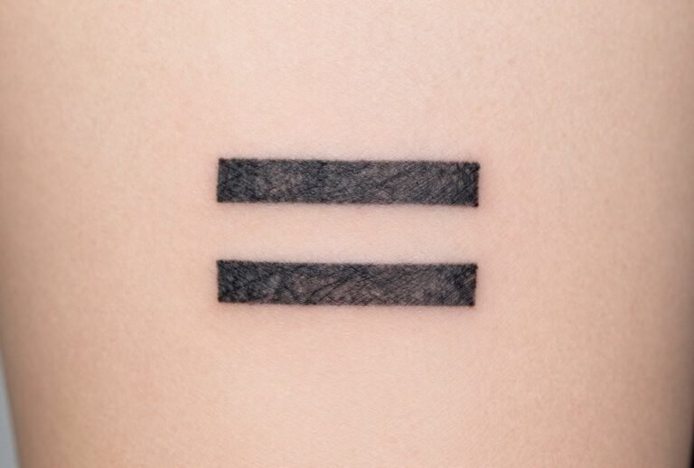 Equal Sign Tattoo Meaning: Love, Equality & Identity