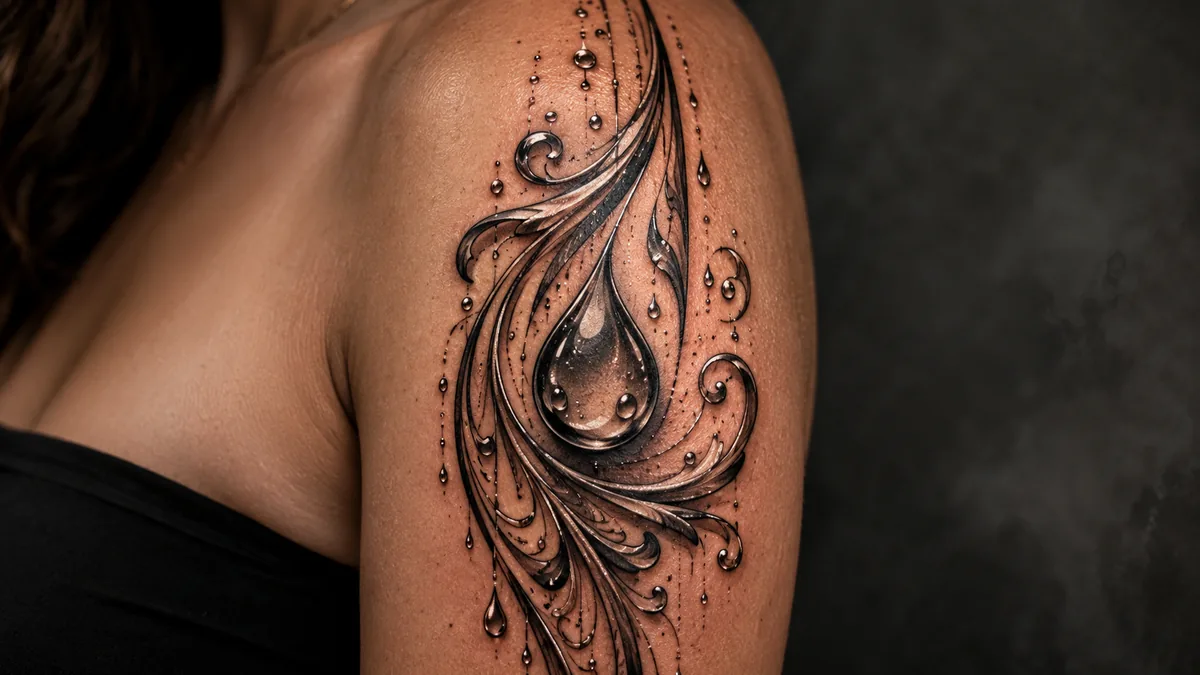 Raindrop Tattoo tattoo