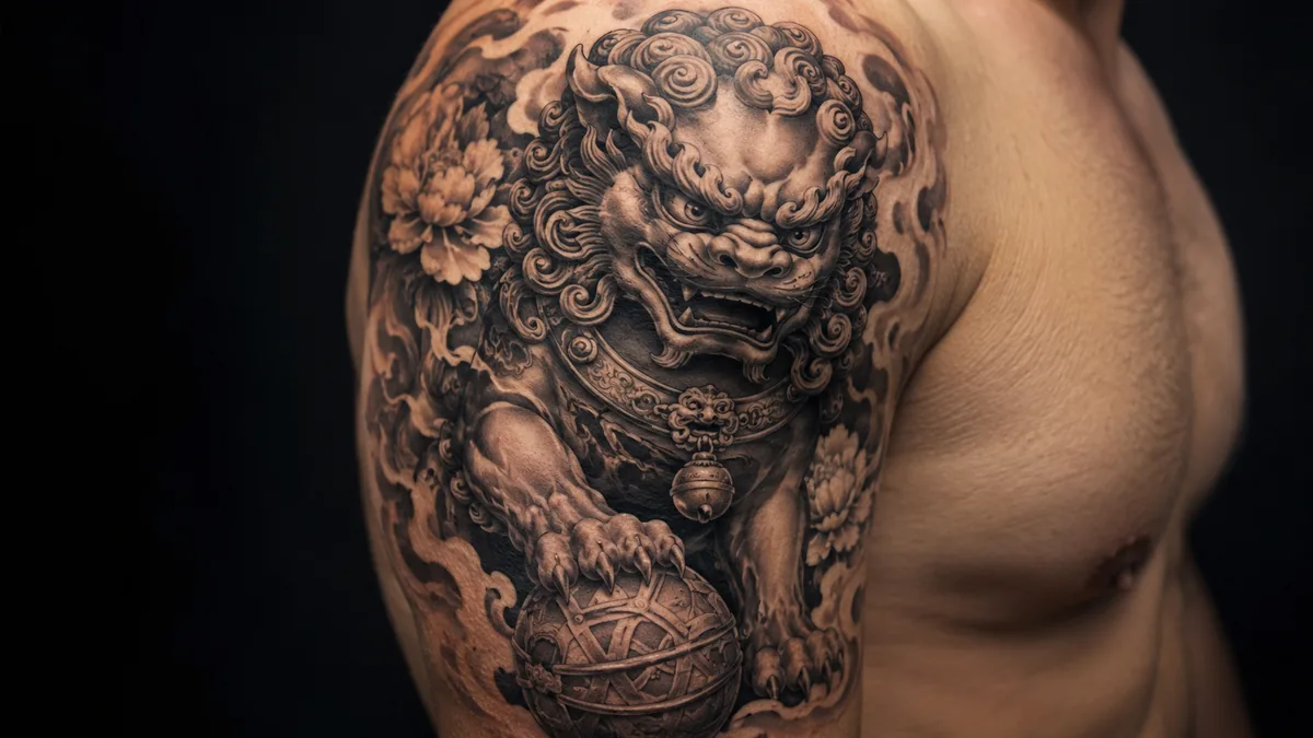 Foo Dog Tattoo tattoo