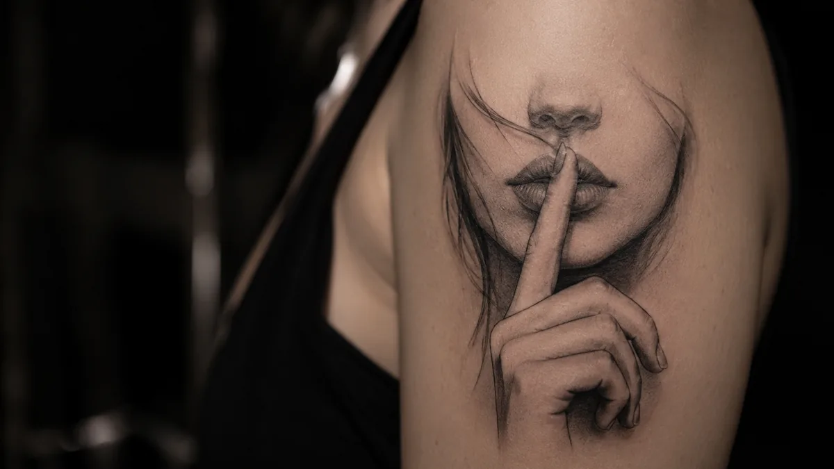 Shhh Tattoo tattoo