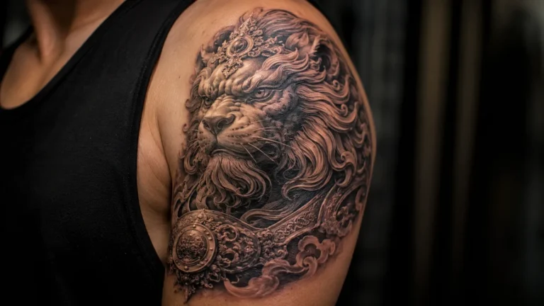 Guardian Lion Tattoo tattoo