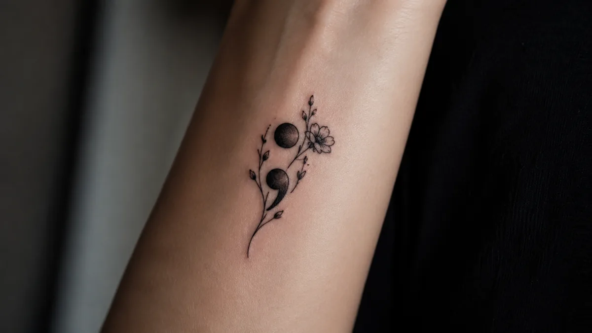 Anxiety Semicolon Tattoo tattoo