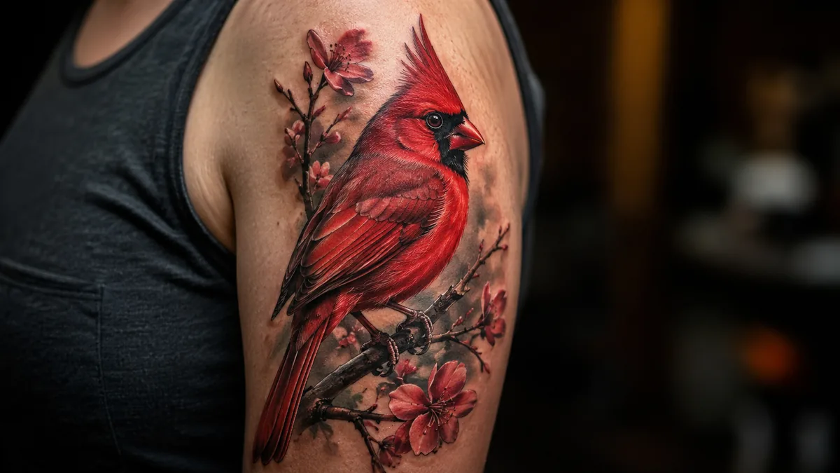 Cardinal Bird Tattoo tattoo